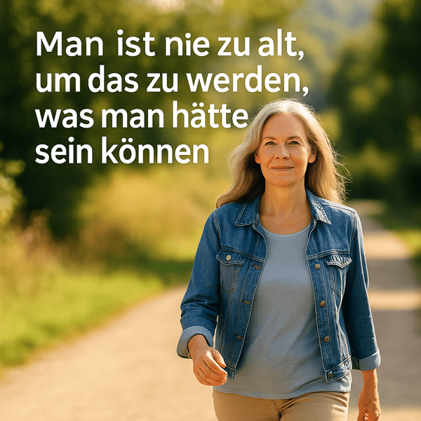 Man ist nie zu alt, um das zu werden, was man hätte sein können – Späte Neuanfänge, Vitalität & Lebensfreude