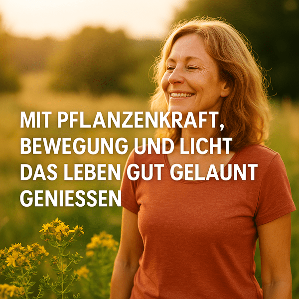Wie man mit Pflanzenkraft, Bewegung und Licht das Leben gut gelaunt genießen kann
