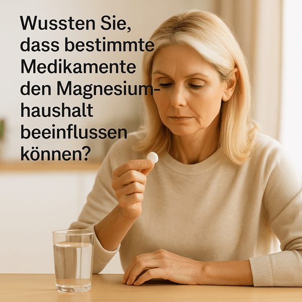 Wussten Sie, dass bestimmte Medikamente den Magnesiumhaushalt beeinflussen können?
