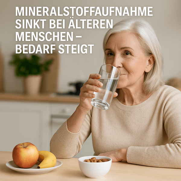 Mineralstoffaufnahme sinkt bei älteren Menschen – Bedarf steigt - WebInfos24 Mineralstoffaufnahme sinkt bei älteren Menschen – Bedarf steigt - WebInfos24