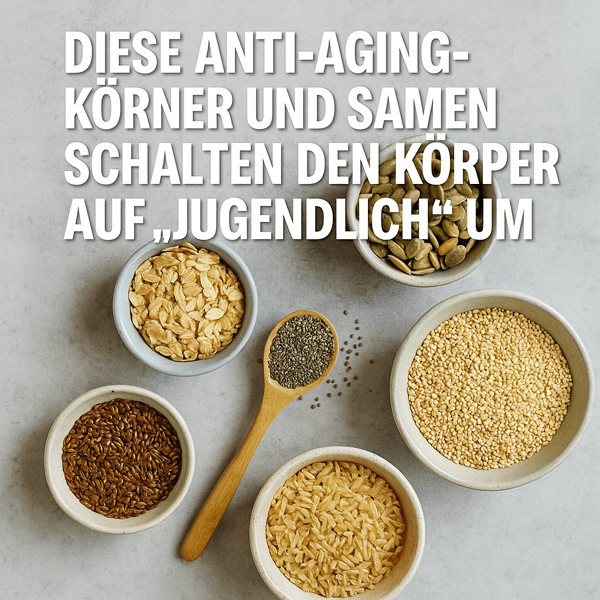 Anti-Aging durch Ernährung: Diese 9 Körner und Samen aktivieren jugendliche Zellkraft