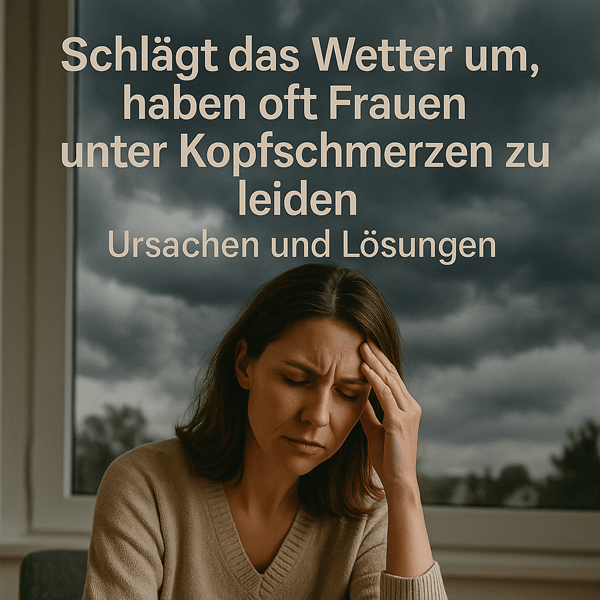 Schlägt das Wetter um, haben oft Frauen unter Kopfschmerzen zu leiden – Ursachen und Lösungen