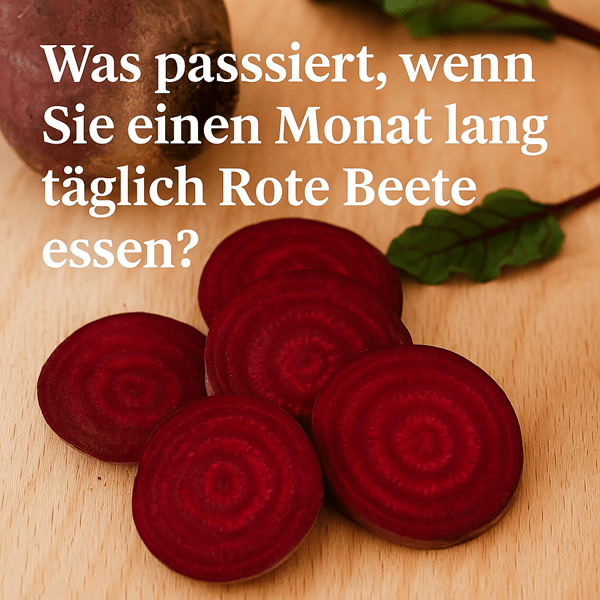 Was passiert, wenn Sie einen Monat lang täglich Rote Beete essen?