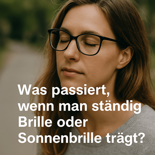 Was passiert, wenn man ständig Brille oder Sonnenbrille trägt?
