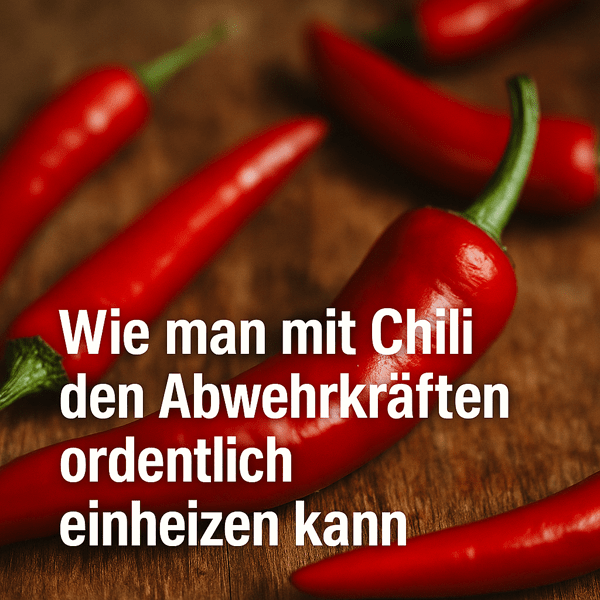 Wie man mit Chili den Abwehrkräften ordentlich einheizen kann – was Forschung und Erfahrung über Schärfe, Stoffwechsel & Wohlbefinden zeigen