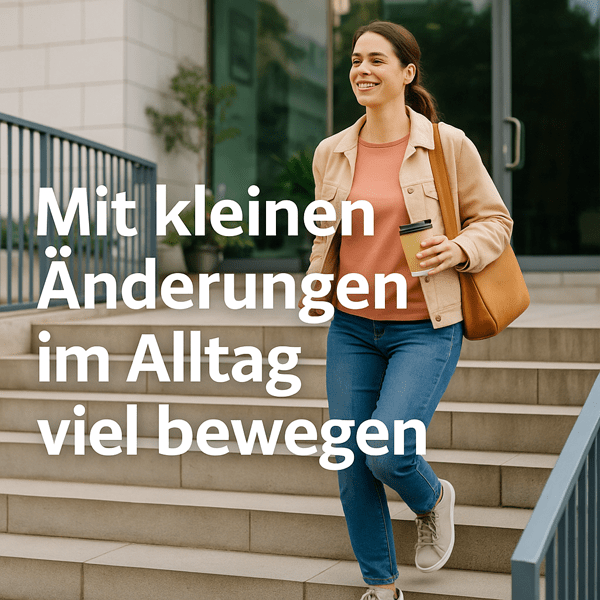 Mit kleinen Änderungen im Alltag viel bewegen – Wie Sie Schritt für Schritt Vitalität gewinnen