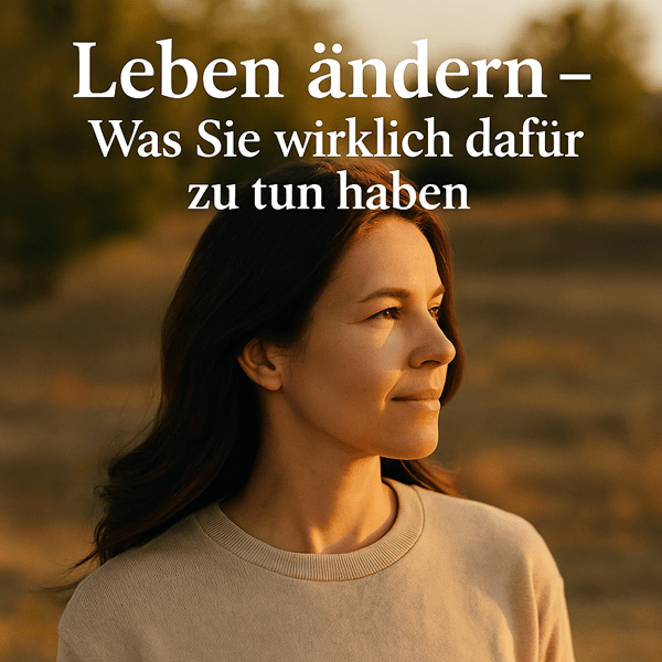 Leben ändern – Was Sie wirklich dafür zu tun haben