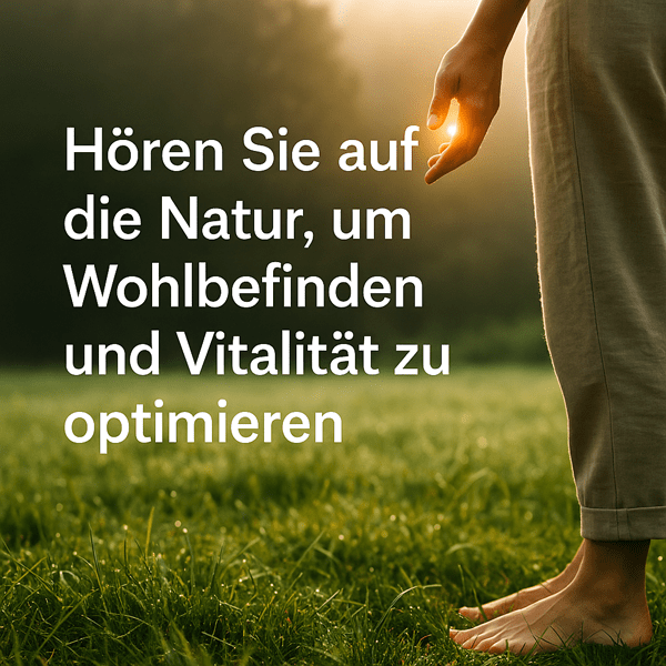 Hören Sie auf die Natur, um Wohlbefinden und Vitalität zu optimieren