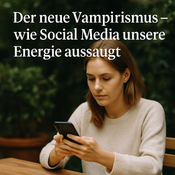 Der neue Vampirismus – wie Social Media unsere Energie aussaugt und was wir dagegen tun können