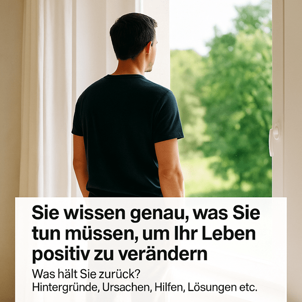 Sie wissen genau, was sie tun müssten, um ihr Leben positiv zu verändern. Was hält sie zurück?