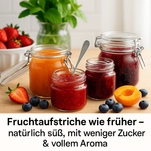 Fruchtaufstriche wie früher – natürlich süß, mit weniger Zucker & vollem Aroma