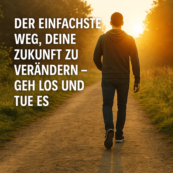 Der einfachste Weg, deine Zukunft zu verändern – geh los und tue es