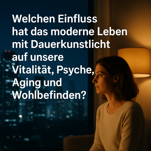 Welchen Einfluss hat das moderne Leben mit Dauerkunstlicht auf unsere Vitalität, Psyche, Aging und Wohlbefinden?