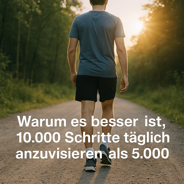 Warum es besser ist, 10.000 Schritte täglich anzuvisieren als 5.000 – Vitalität, Fitness und Gelenke