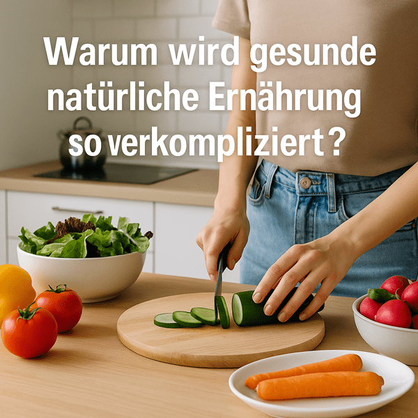 Warum wird gesunde natürliche Ernährung so verkompliziert?