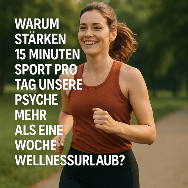 Warum 15 Minuten Bewegung pro Tag unsere Psyche stärker beeinflussen als eine Woche Wellnessurlaub