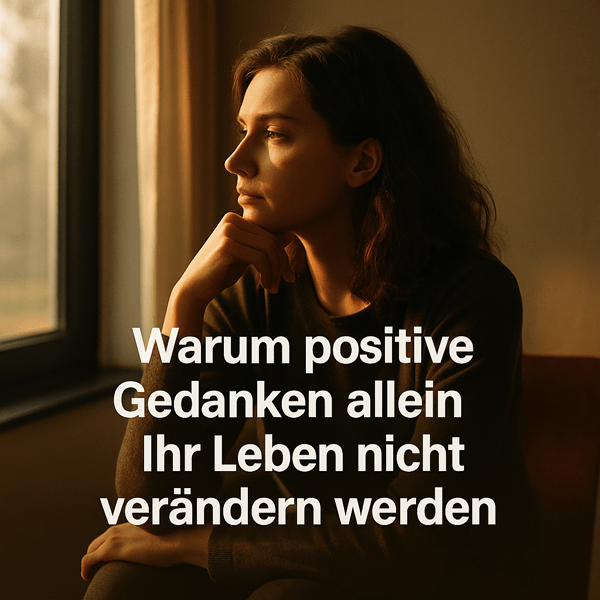 Warum positive Gedanken allein Ihr Leben nicht verändern werden