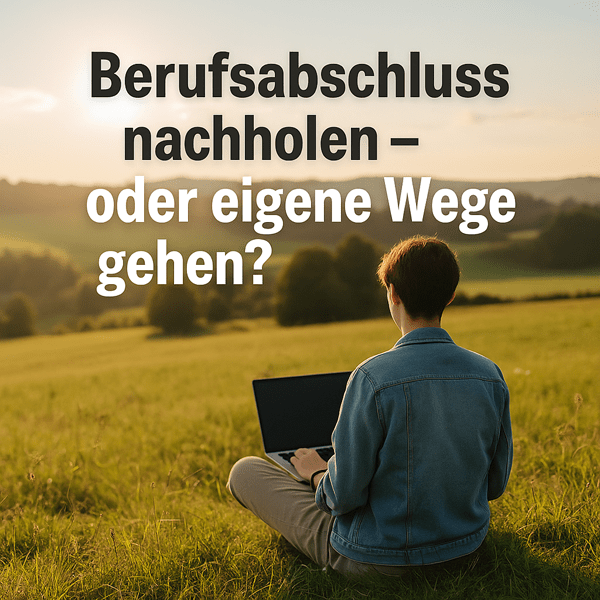 Berufsabschluss nachholen oder eigene Wege gehen? Neue Chancen durch selbstbestimmtes Arbeiten