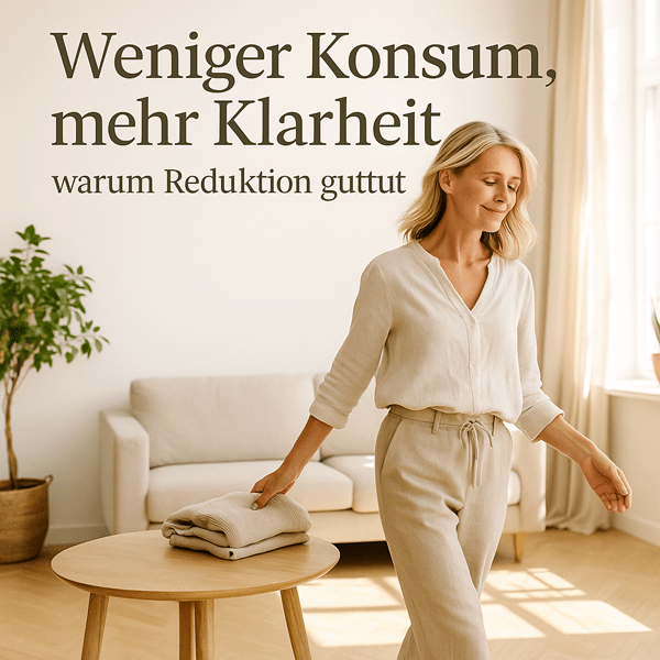 Weniger Konsum, mehr Klarheit – warum Reduktion guttut