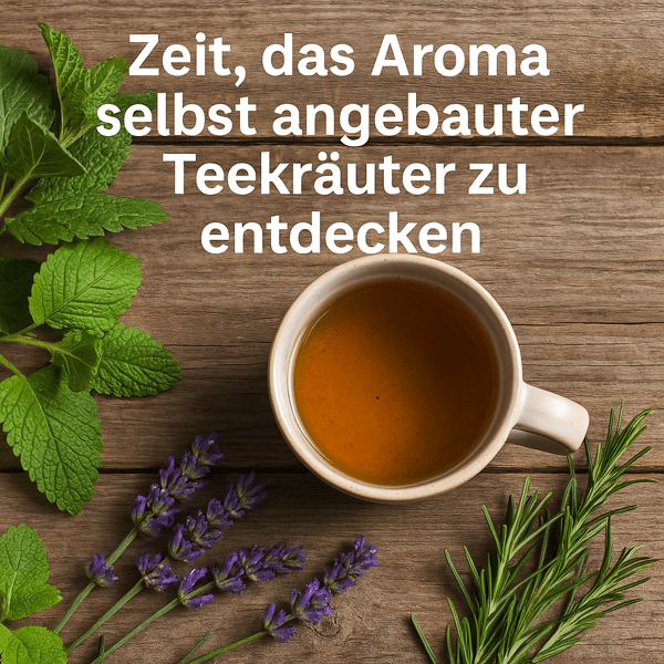 Zeit, das Aroma selbst angebauter Teekräuter zu entdecken