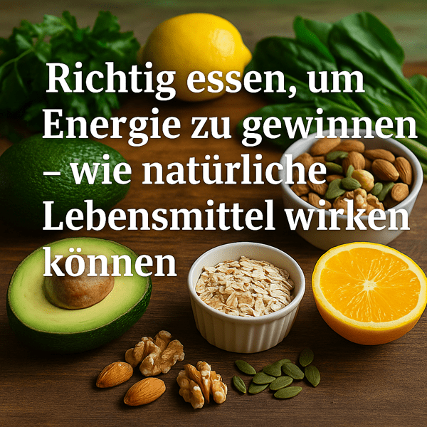 Richtig essen, um Energie zu gewinnen – wie natürliche Lebensmittel wirken können