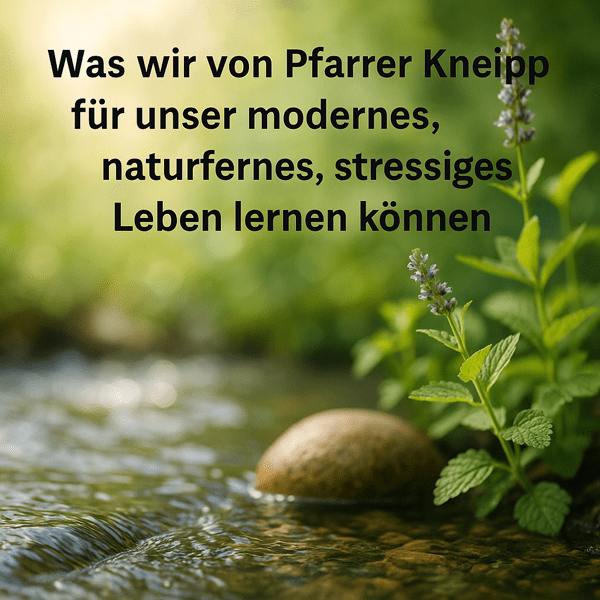 Was wir von Pfarrer Kneipp für unser modernes, naturfernes, stressiges Leben lernen können